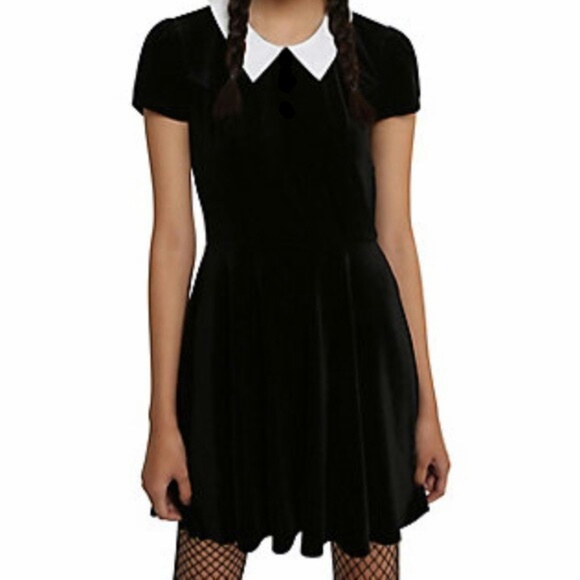 Hot Topic Dresses & Skirts - Velvet School Girl Dress Outfit Halloween Costume